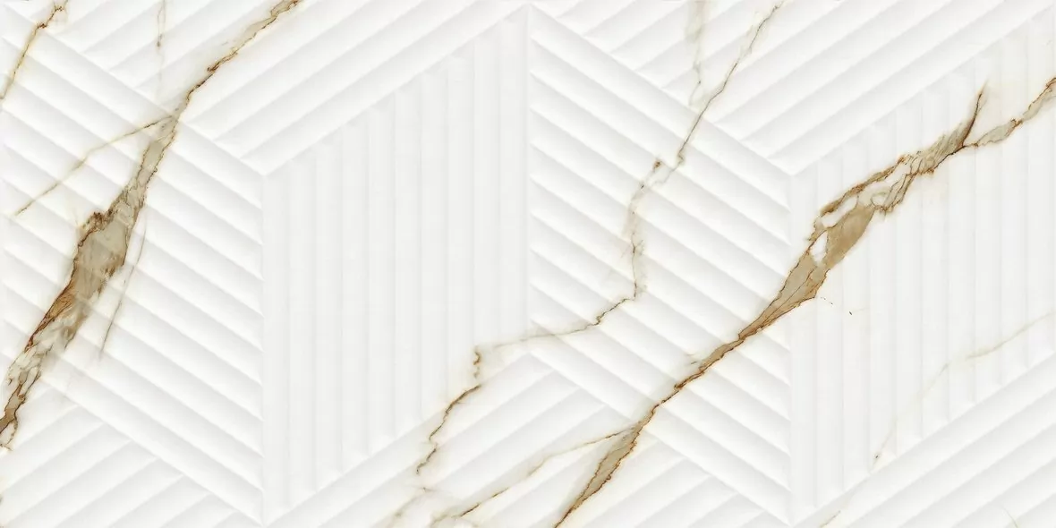 Плитка LE63063A-F53 Bianco Carrara Oro Cubo Rectificado 30х60
