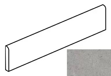 Керамогранит K-2062/MR/p01 Плинтус Monochrom Серый 76x1200x10