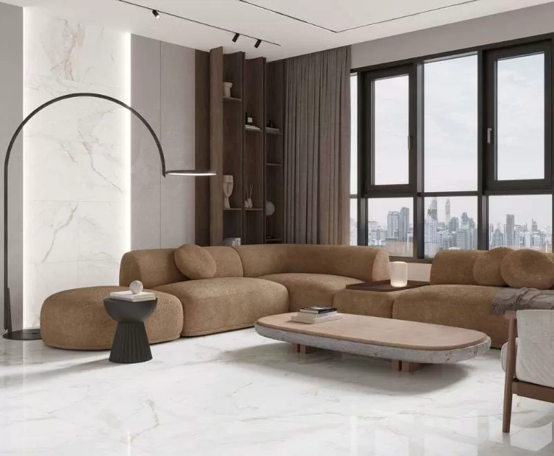 Керамогранит Solar Bliss Белый Полированный 60х120