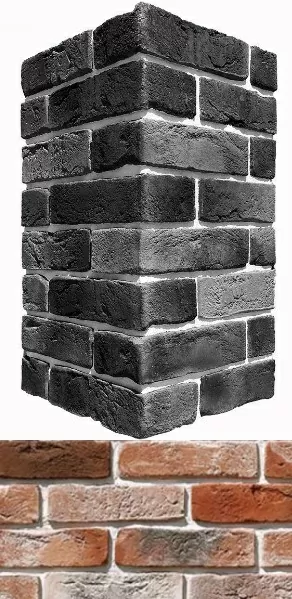 Искусственный камень 301-55 Лондон брик Design угол 9х22x6.5