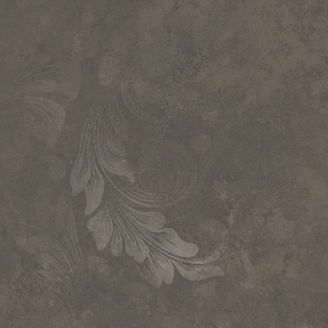 Керамогранит KM4040G0081N Хадду коричневый матовый декорированный 40,2x40,2x0,8