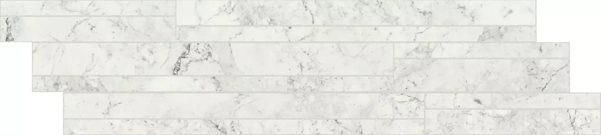Керамогранит 760945 Exalt Fairy White Listello Sfalsato Mix 15x60