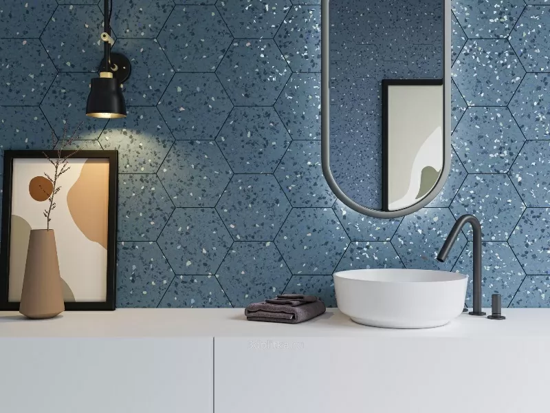 Керамогранит EC. Inspire blue hex 20x24