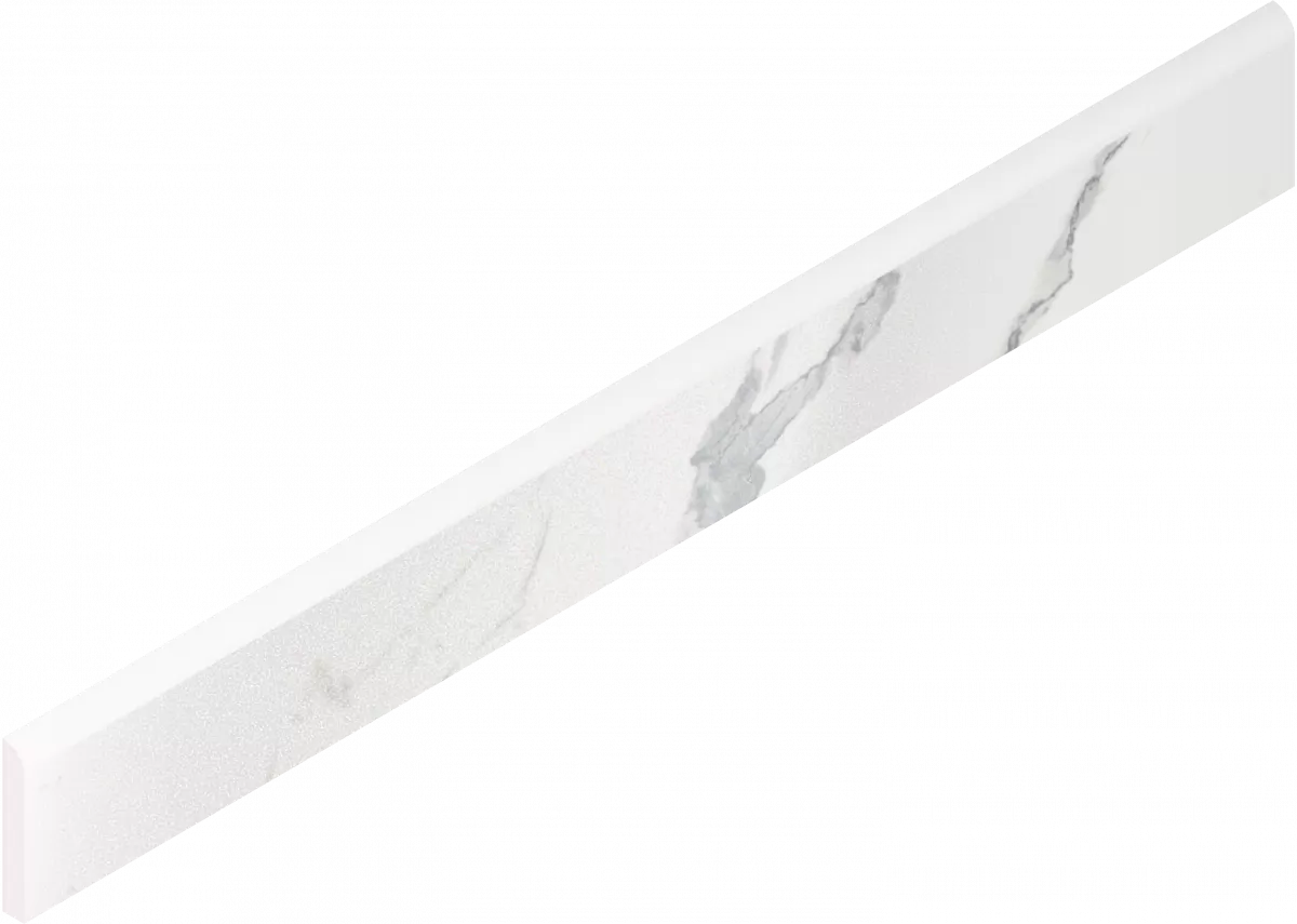 Керамогранит 610130007456 Stellaris Statuario White Battiscopa Lap 7.2x60