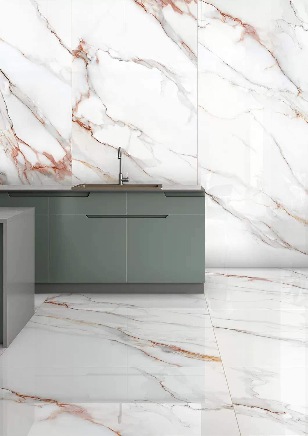 Керамогранит Nord Verde Luminous HG 120х120