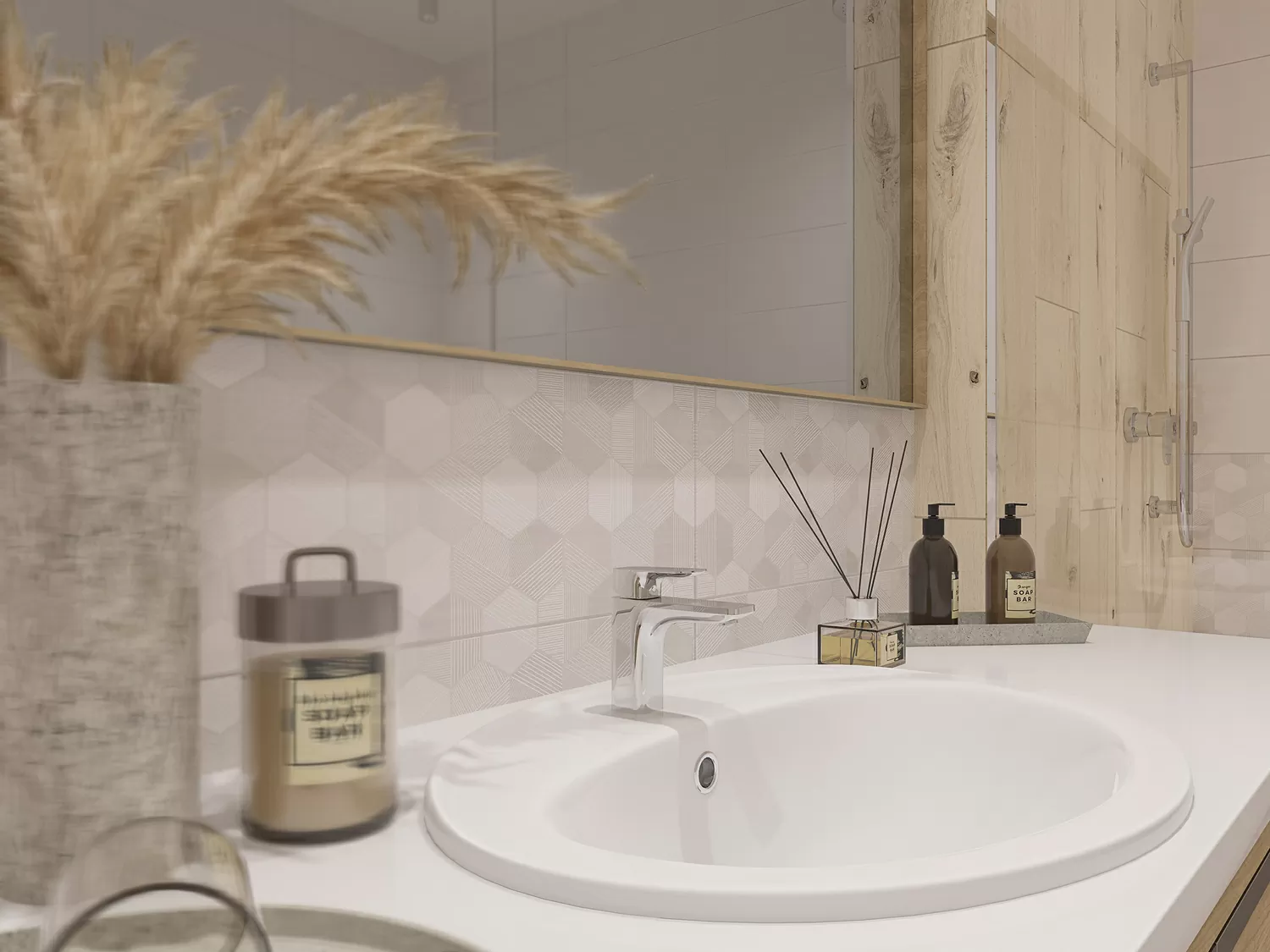 Керамогранит C-SW4M052D Sandwood белый 18.5x59.8