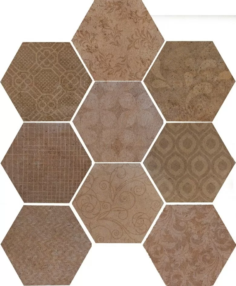 Керамогранит 1047248 RIABITA ESAGONA FABRIC CLASSIC 24x27,7