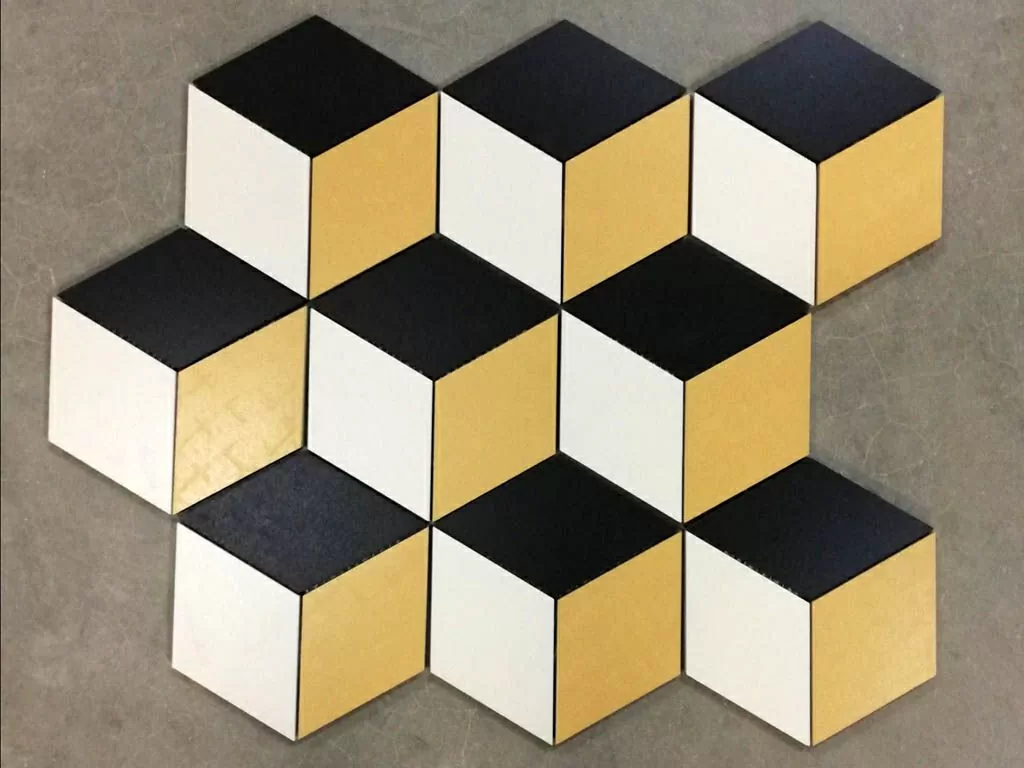 Керамогранит Фон Гексагон-ромб (Ф-01/02/19) 19.6x22.6