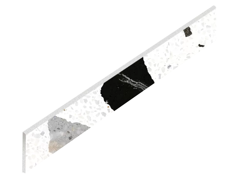 Керамогранит 610130005319 Palladio White Battiscopa 7,2х60