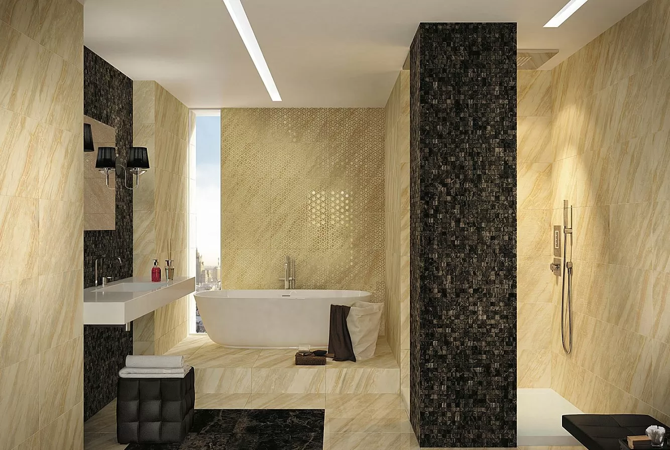 Керамогранит 610090001131 S.M. Calacatta Gold Bottone Lap 7.3x7.3