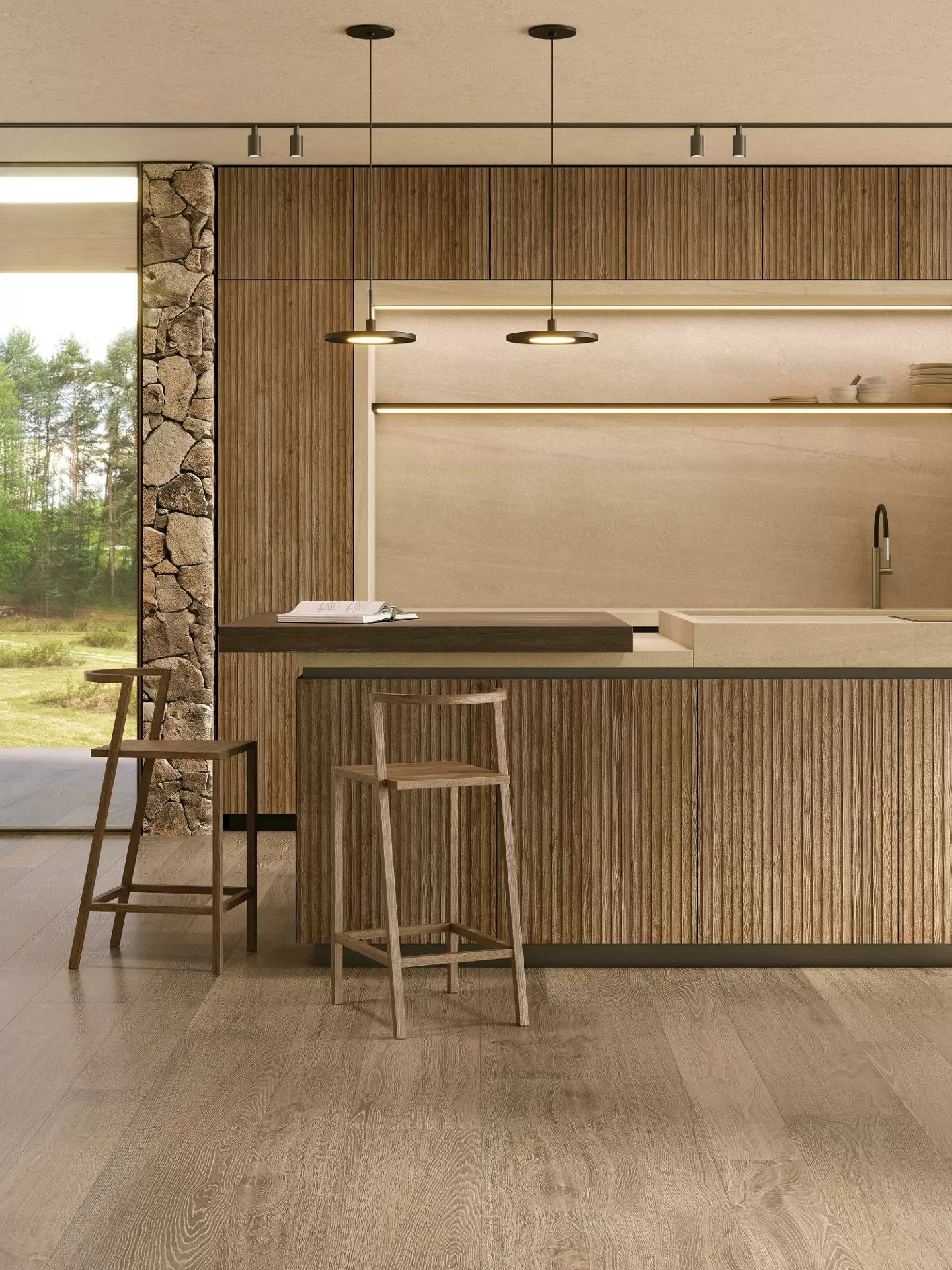 Керамогранит 100347969 Bruselas Walnut 19.3х180