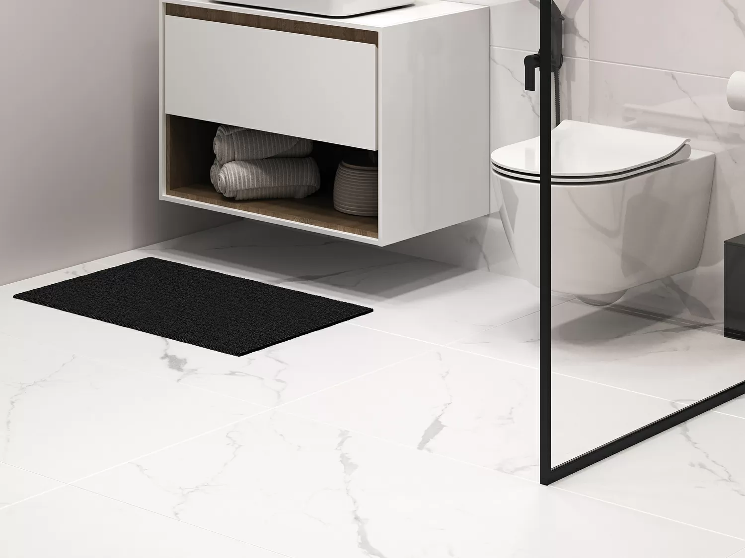 Керамогранит 17127 Deep Calacatta полированный белый ректификат 60x120