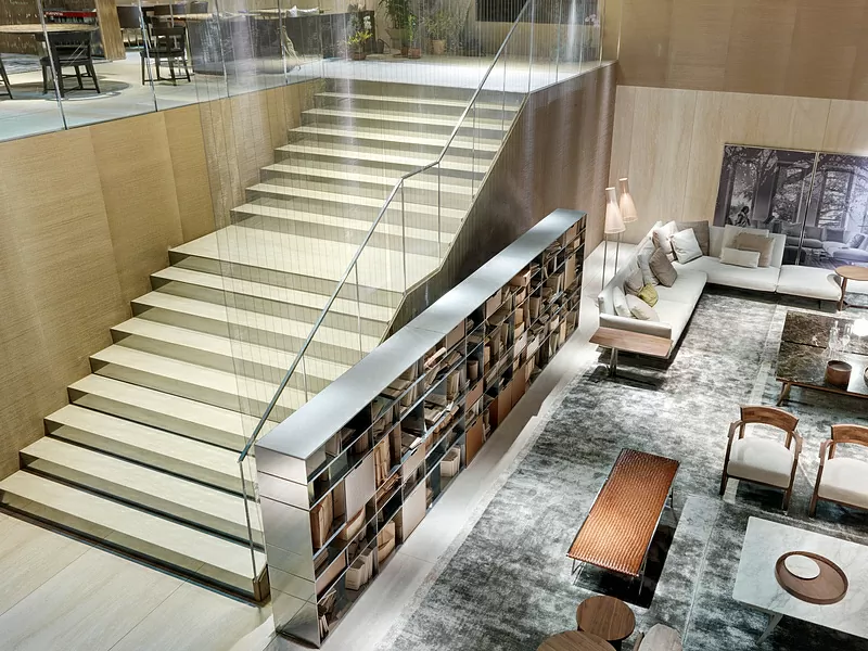 Керамогранит LAMF009795_IT I Naturali Ceppo Di Brecciola Avorio Bocciardato 5.6mm 100x300