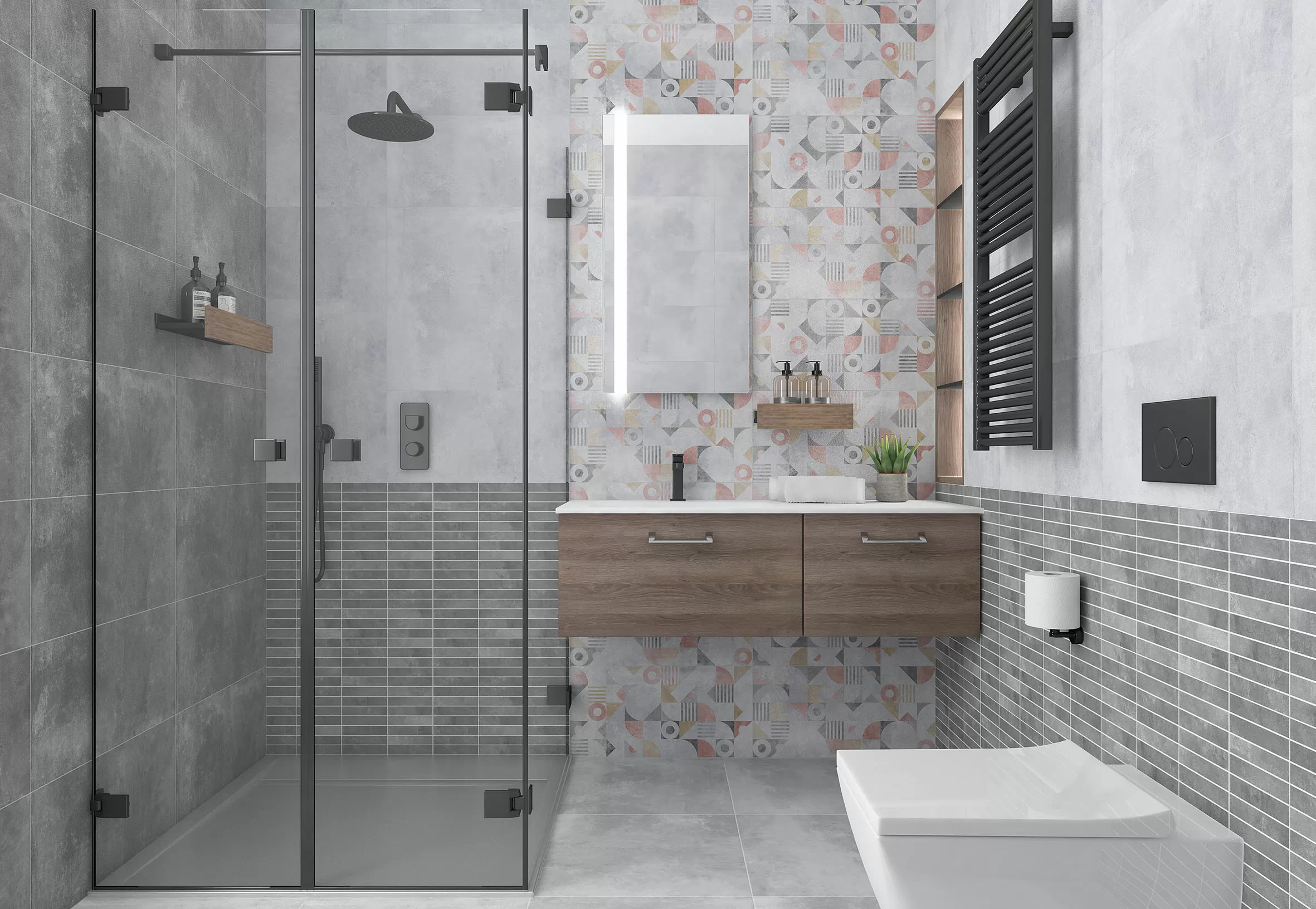 Керамогранит Etnis светло-серый 50х50