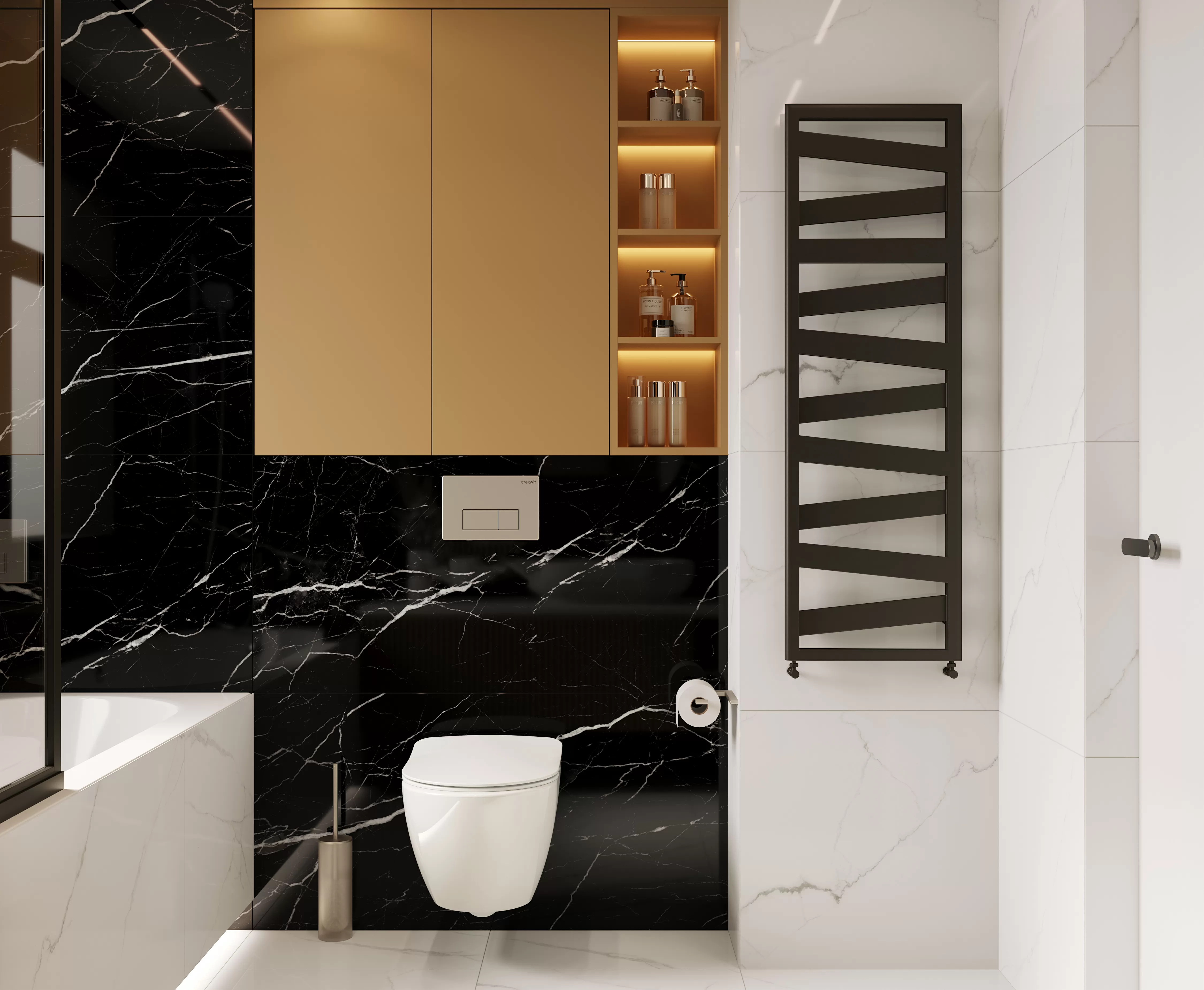 Керамогранит Flash Black чёрный 60x120