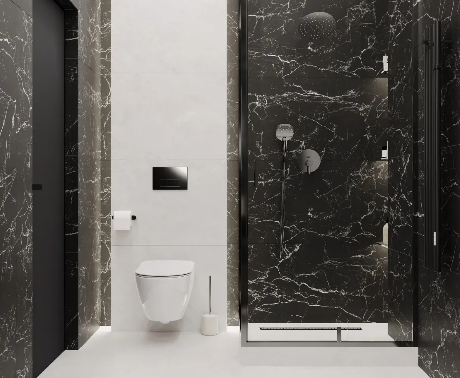 Керамогранит LP6012G0121R Intense Nero чёрный матовый карвинг 59,5х119,1