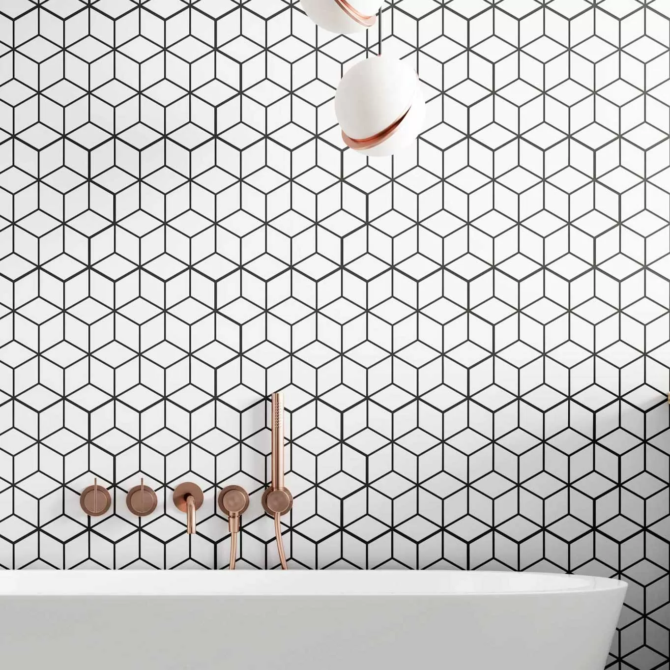Керамогранит Rhombus Snow 51x26.5