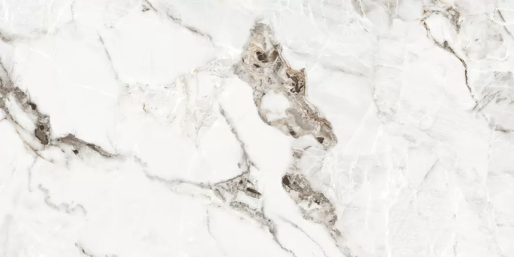 Керамогранит 17420 Crema полированный белый ректификат 60x120