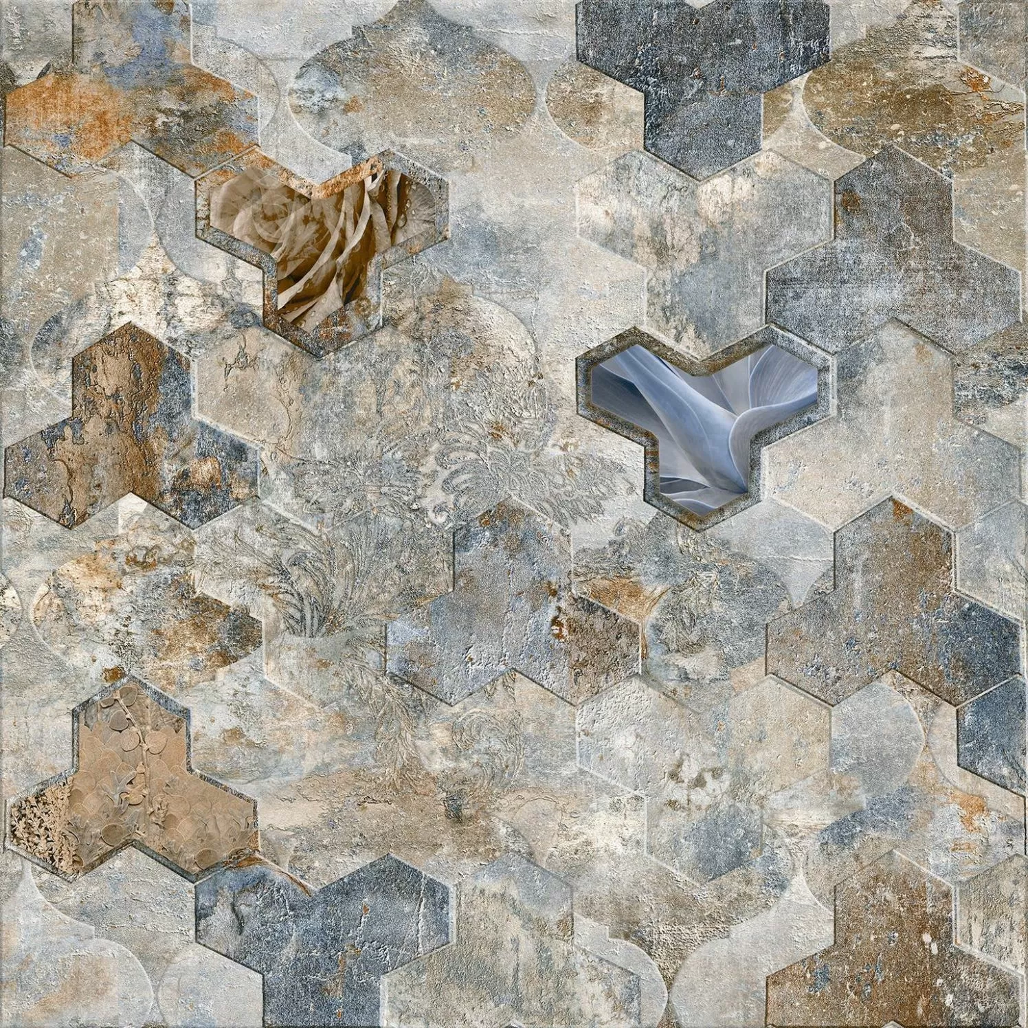 Керамогранит abs1766 Santorini Mix 60.8x60.8