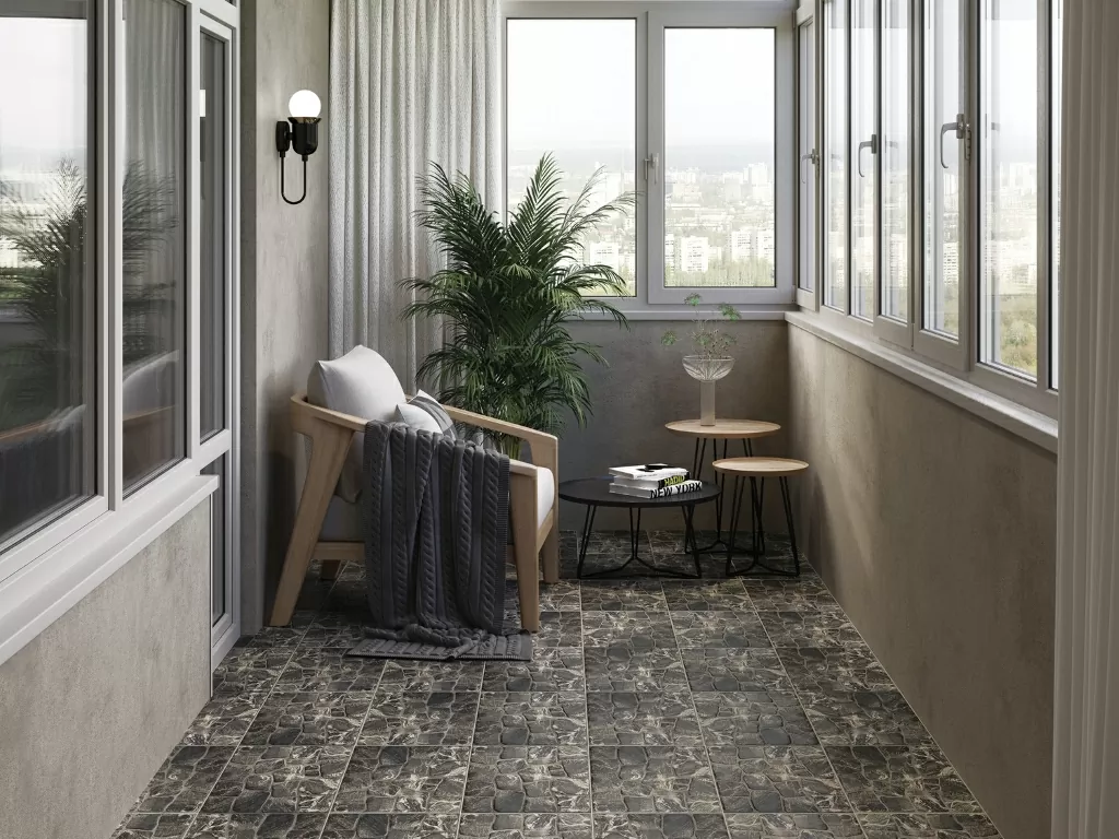 Керамогранит A16427 Vilio коричневый рельеф 29,8x29,8