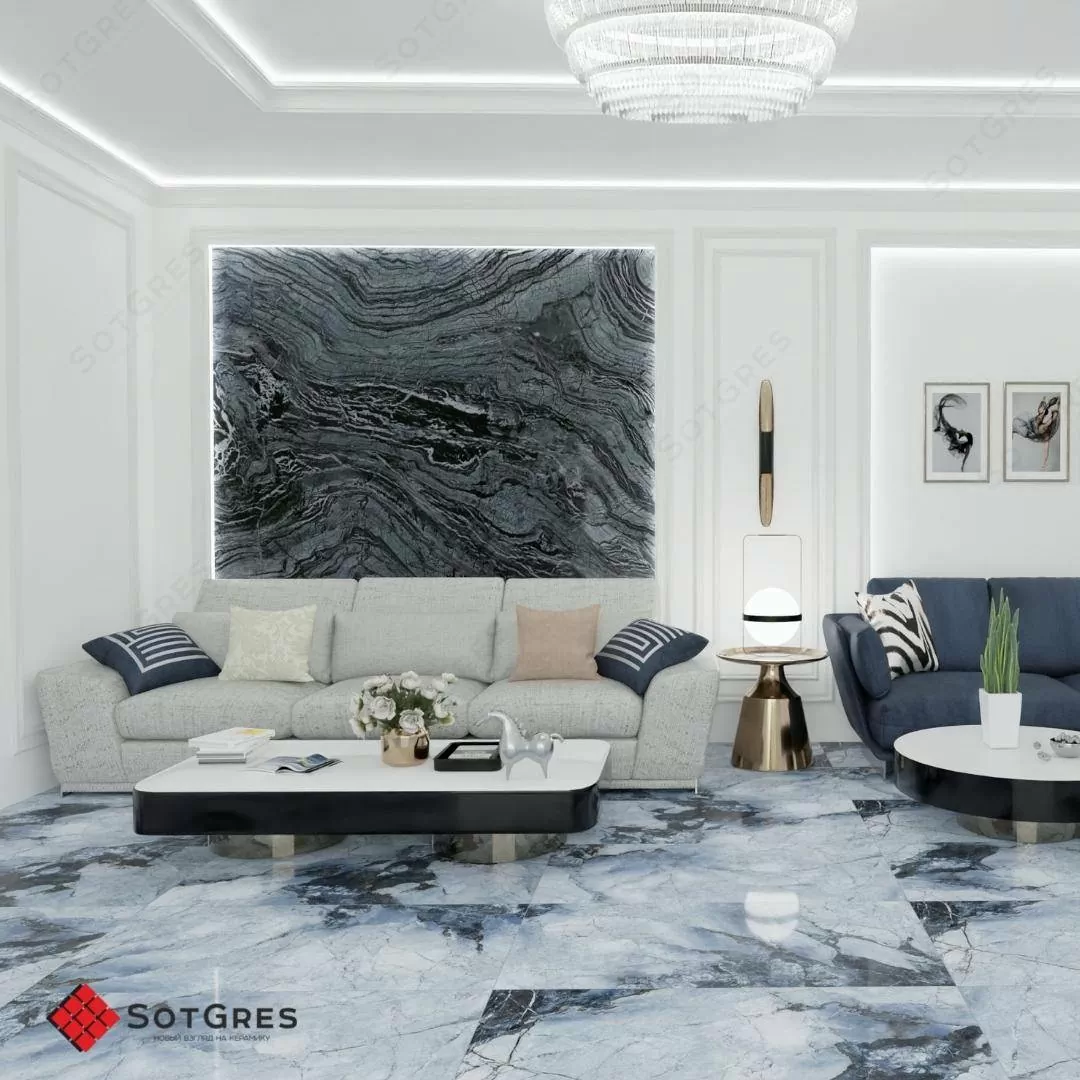 Керамогранит Belliza Blue HG 60x120