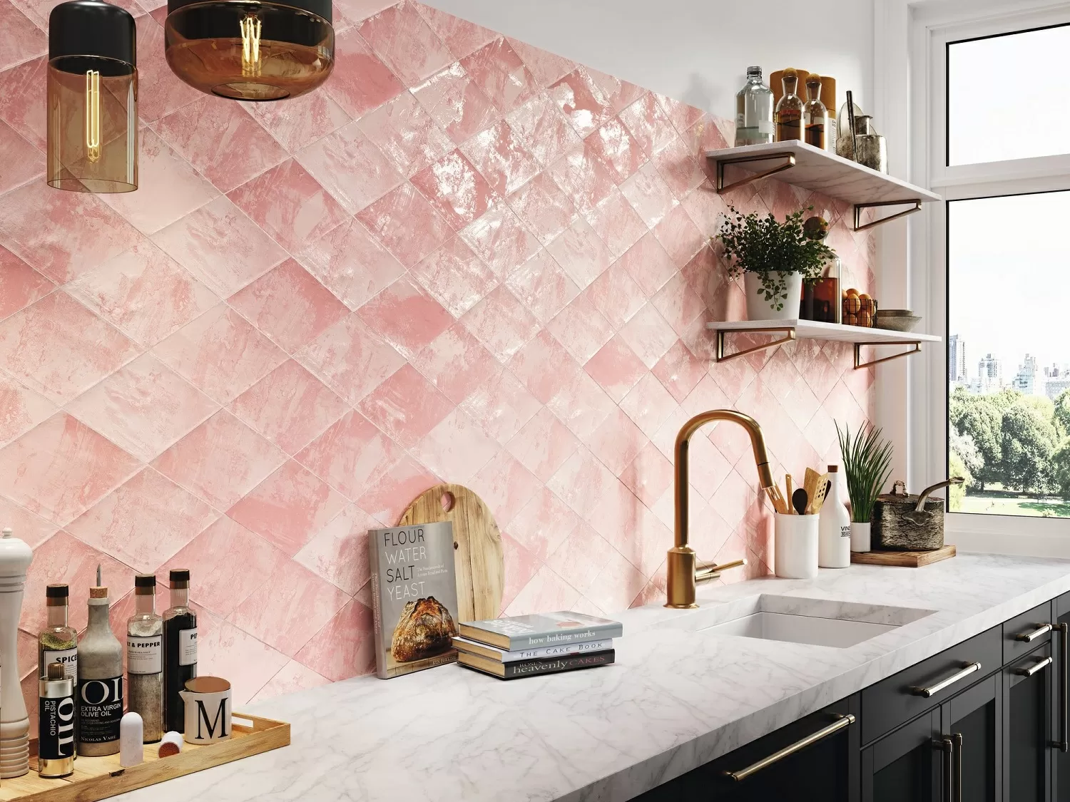 Плитка ROMBO SNAP PINK 15X29,5