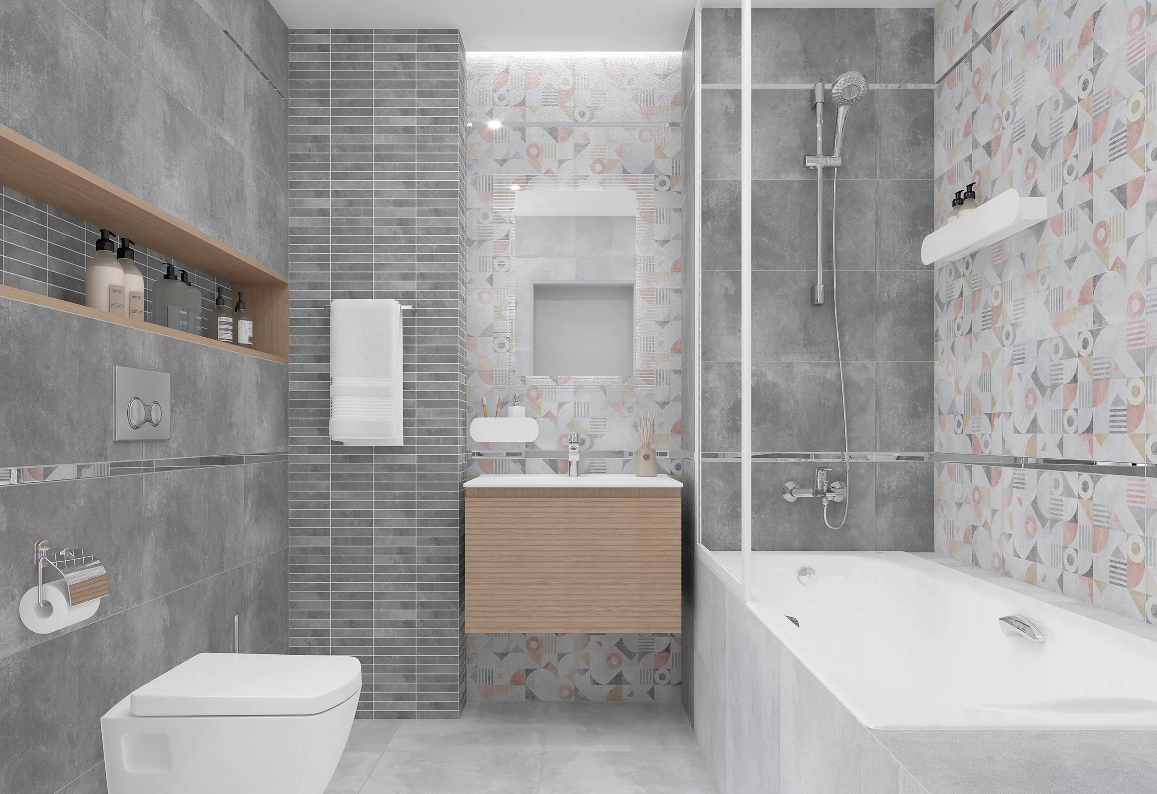 Керамогранит Etnis светло-серый 50х50