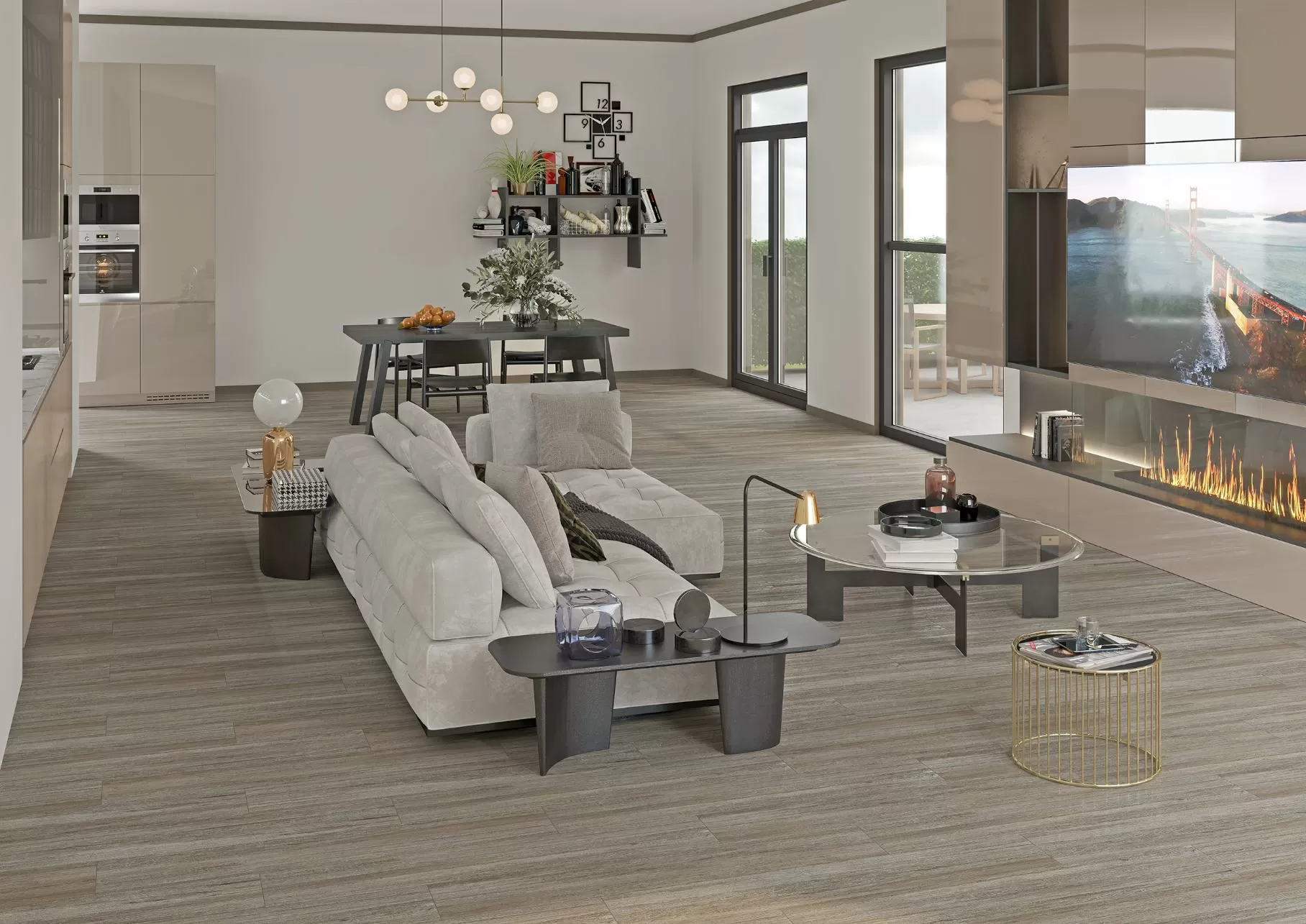 Керамогранит G-563/MR Brooklyn Wenge 200x1200x10