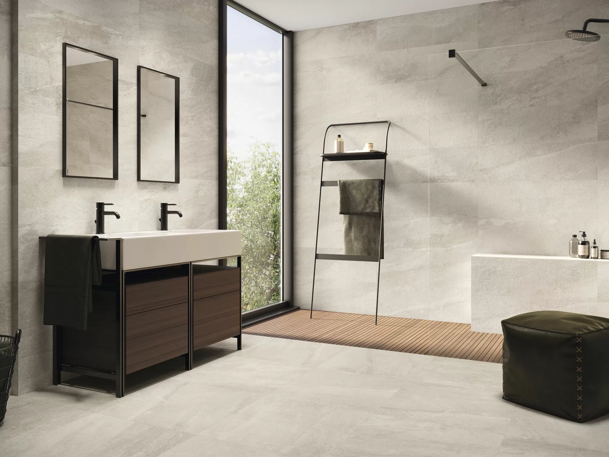 Плитка Stick Astra Grey Rect 30x90