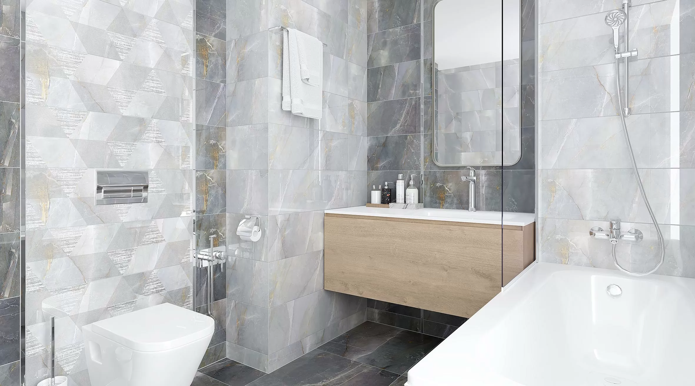 Керамогранит SH 0053 Shade темно-серый 60х60