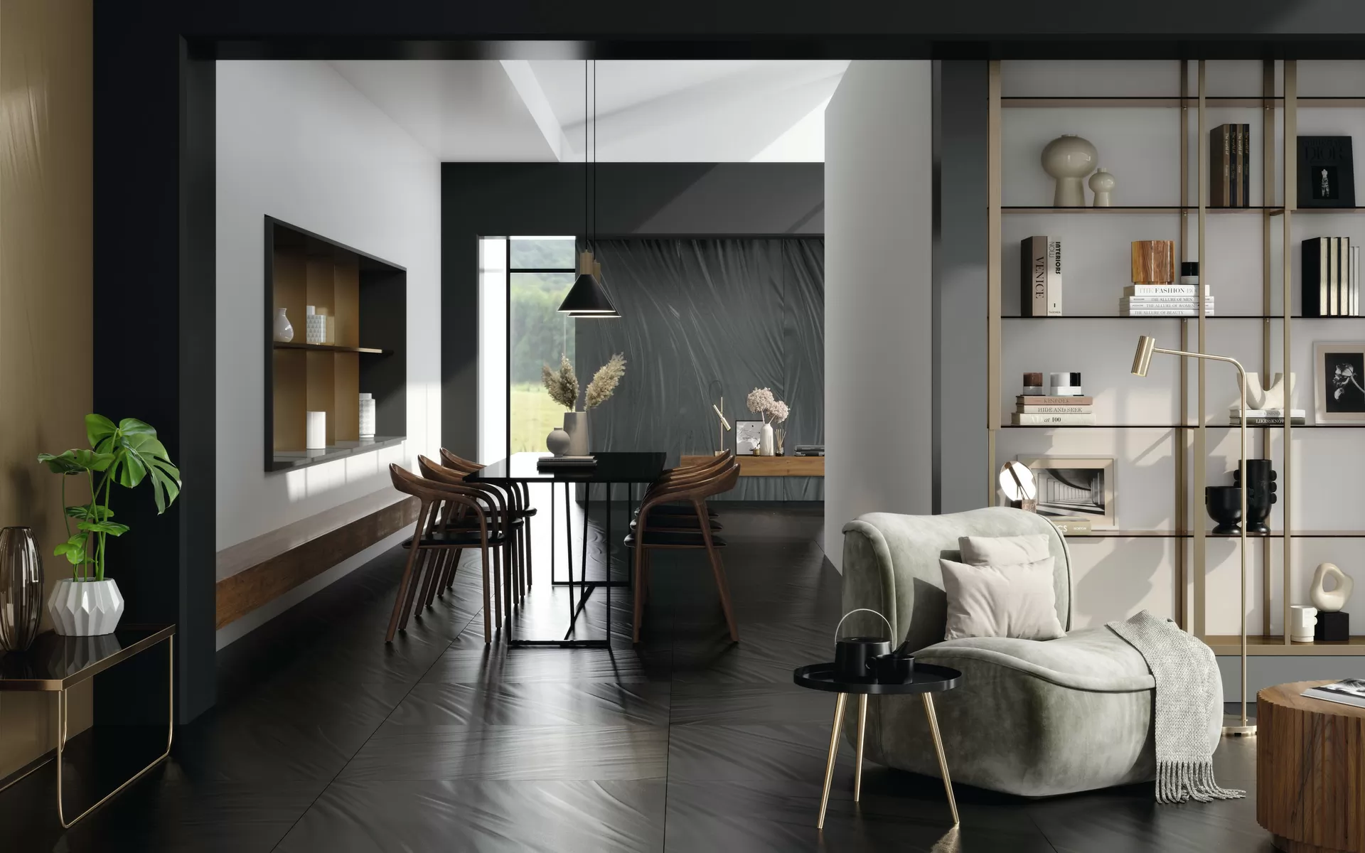 Керамогранит IG6P310538 Luce Black 100x300