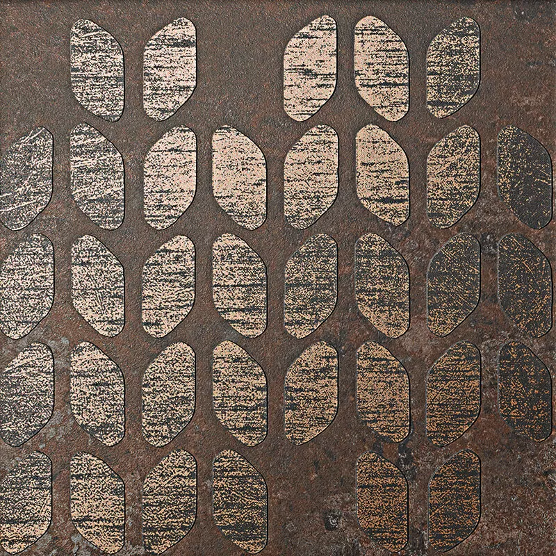 Керамогранит 1062874 Decori Costruire Lamiera Mix Ruggine 25х25