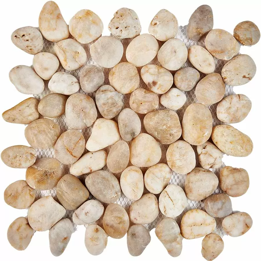 Мозаика PIX265 Мозаика из гальки Bianco Natura stone 30.5х30.5