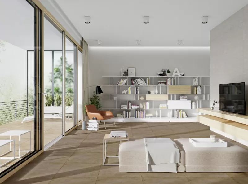 Керамогранит O-QNS-GGM401 Quenos лаппатированный темно-серый 79.8x79.8