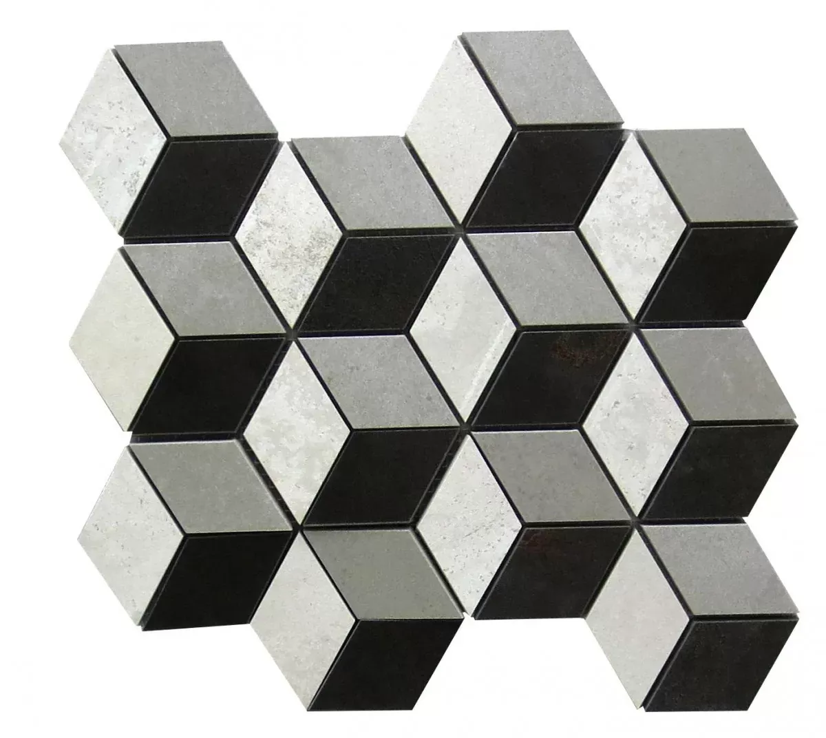 Мозаика MK.Cube Tube Mix 23.8x27.2