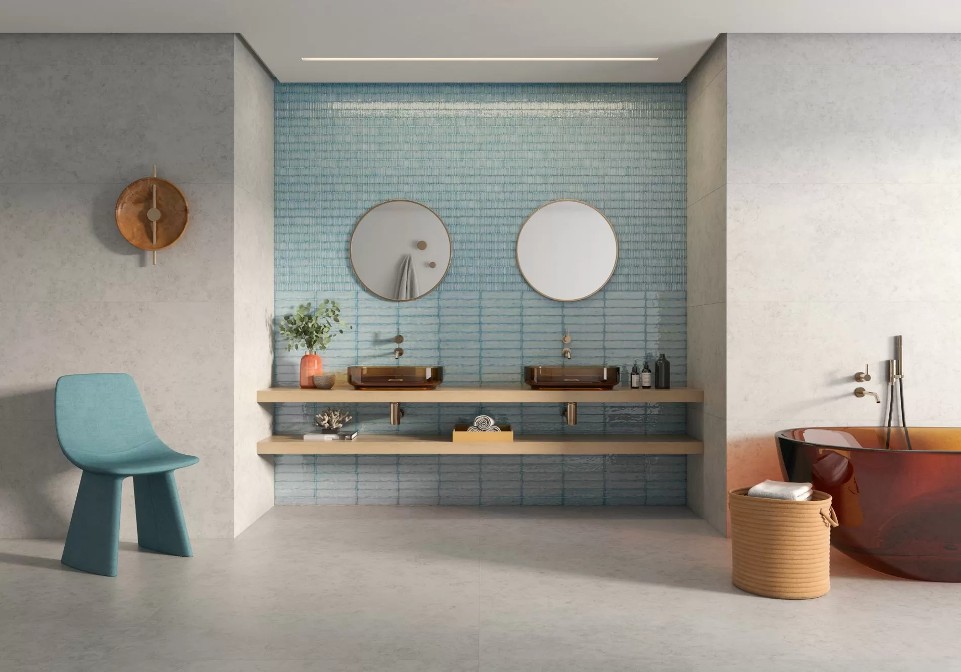 Керамогранит Rlv. Auristela Azul 5x25