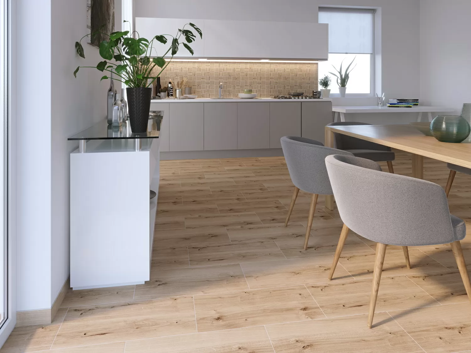 Керамогранит WS5A156 Плинтус Woodhouse темно-бежевый 7x59,8