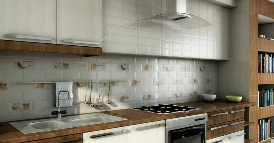 Плитка Blanco Brillo Bisel 10x20
