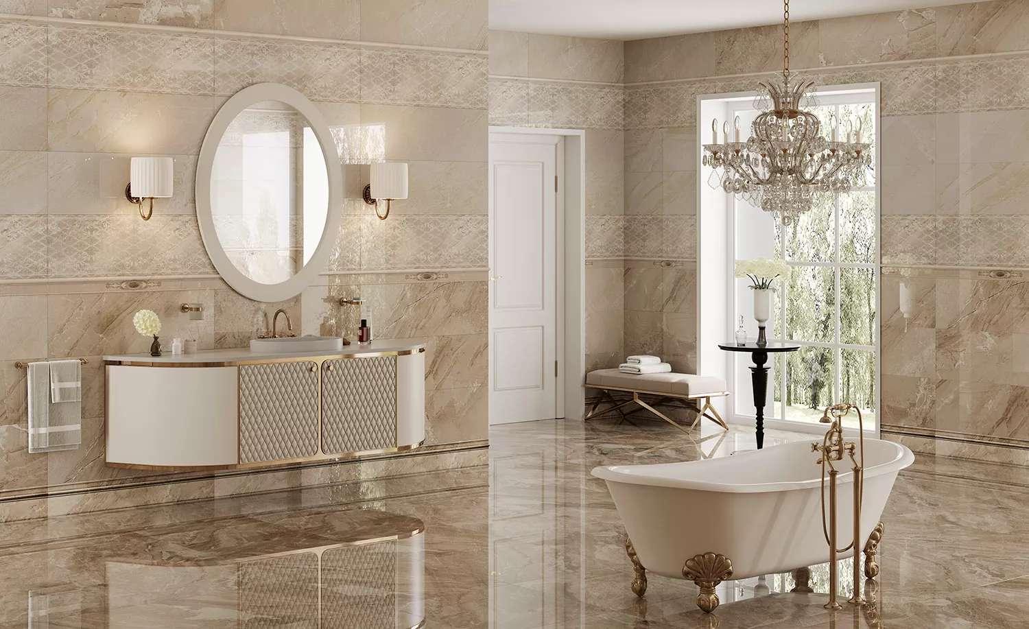 Керамогранит 623 Eclipse Light Beige 60х120