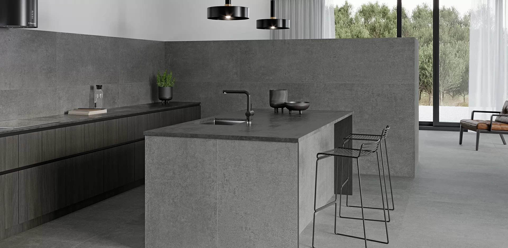 Плитка Gravel white 40x120