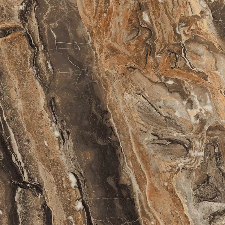Керамогранит GR104 Richter Brown High glossy 600x600