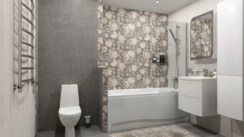 Керамогранит Fiori Grigio светло-серый 6246-0066 (6046-0196) 45х45