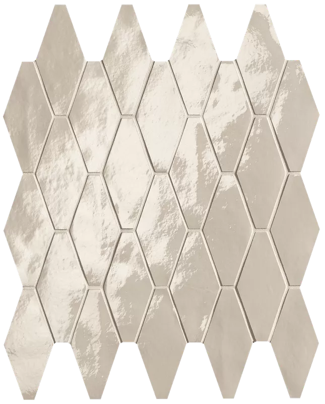Мозаика fRW6 Glim Avorio Rombi Mosaico Brillante 31x35,5