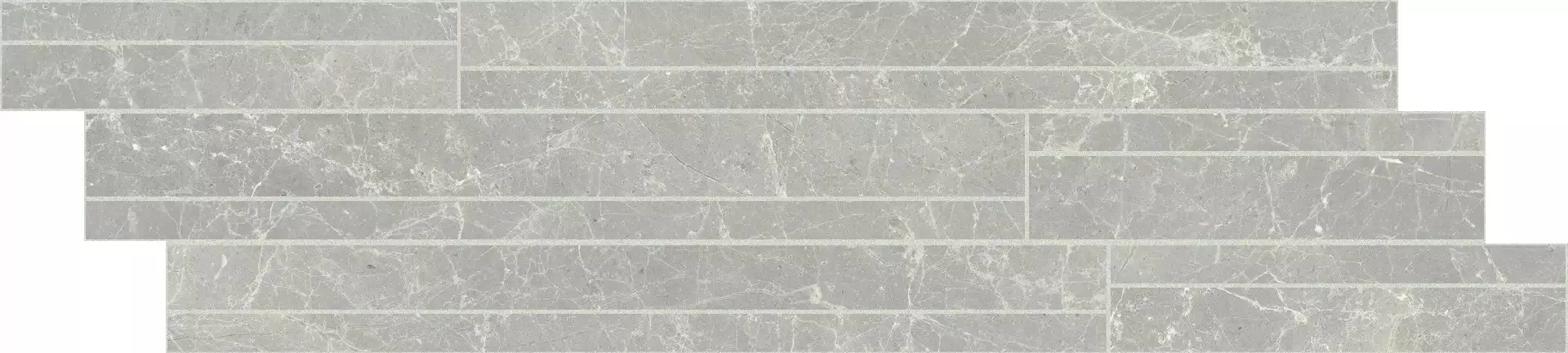 Керамогранит 760949 Exalt Silver Light Listello Sfalsato Mix 15x60