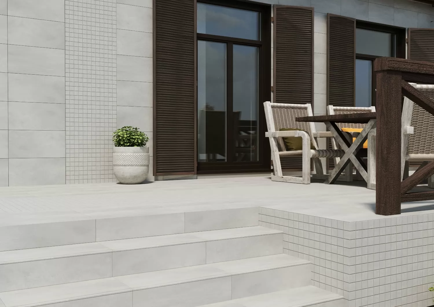 Керамогранит TH5A406 Плинтус Townhouse темно-серый 7x59,8