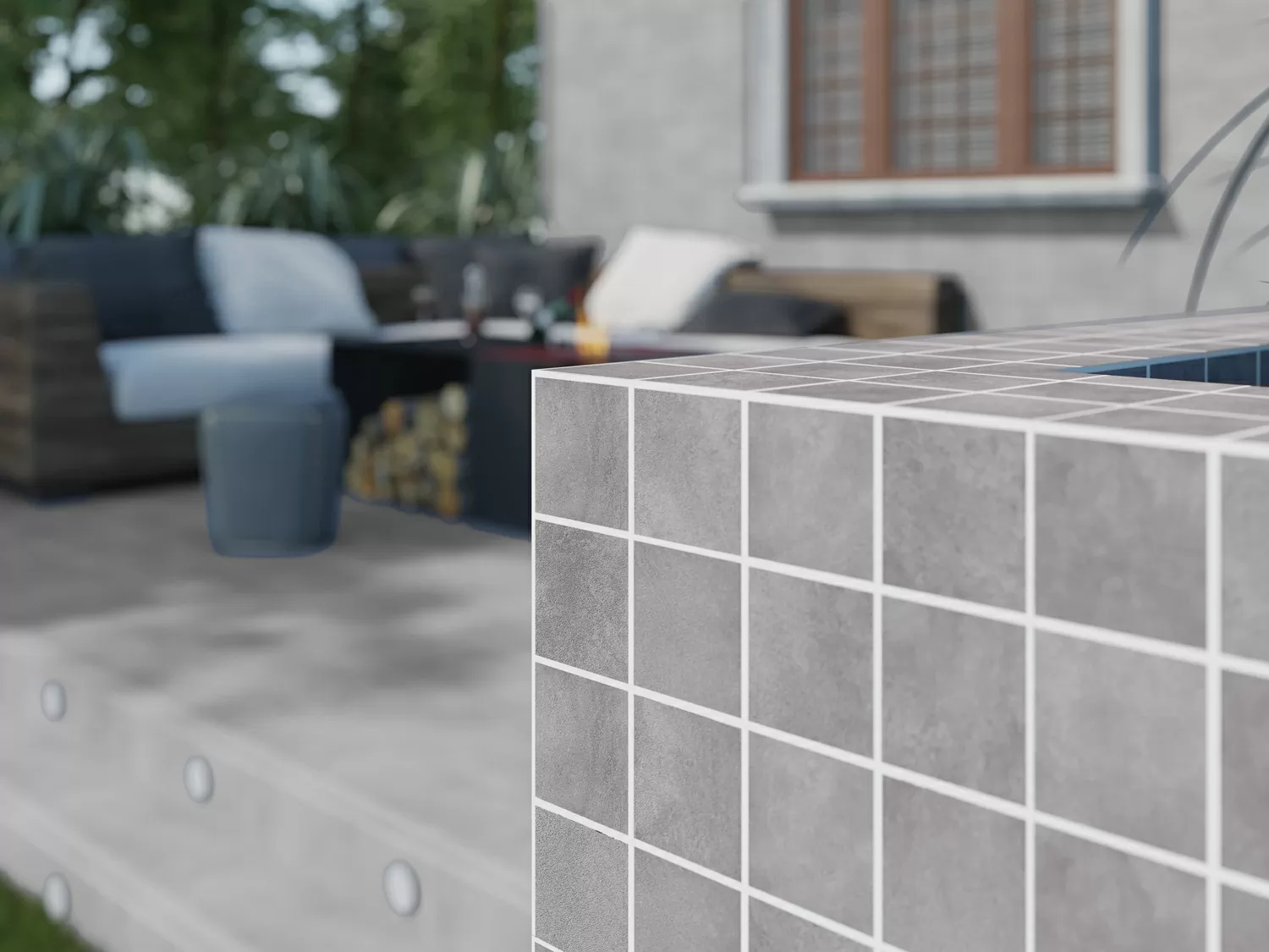 Керамогранит TH5A406 Плинтус Townhouse темно-серый 7x59,8