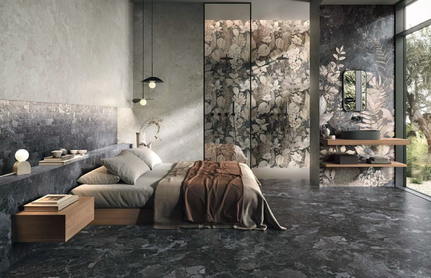Керамогранит 136900 Mockup Ostuni Grey Nat Ret 60x120