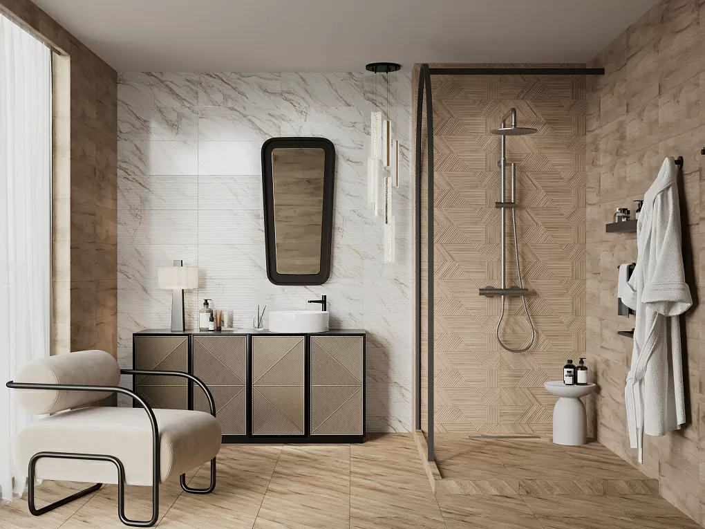 Плитка 010100001534 Ideal white 02 25х60