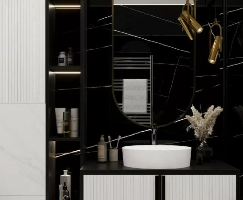 Керамогранит Lawa black черный полированный 60x60