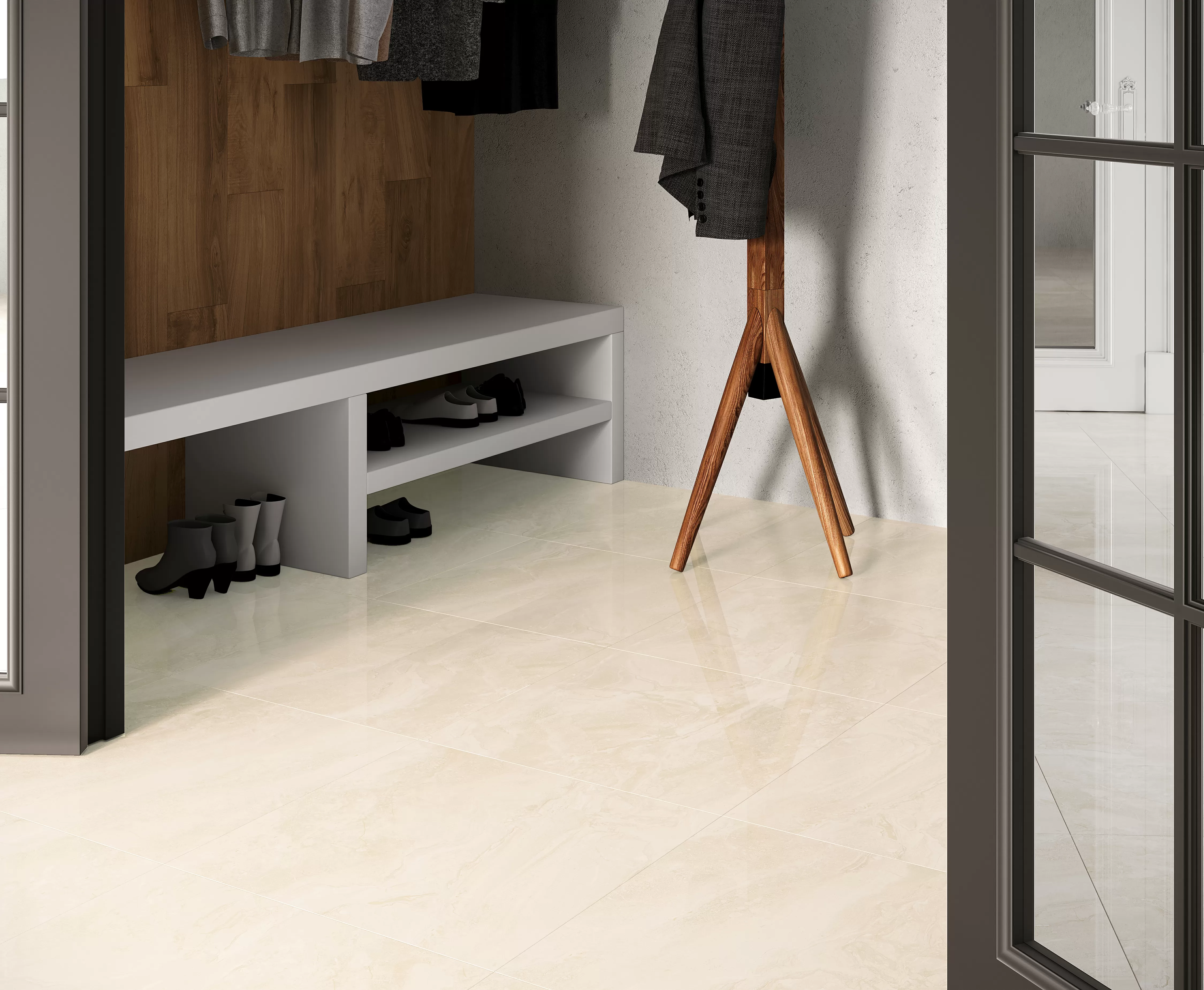 Керамогранит LP6060G0101R Polaris Beige бежевый матовый карвинг 59,5х59,5